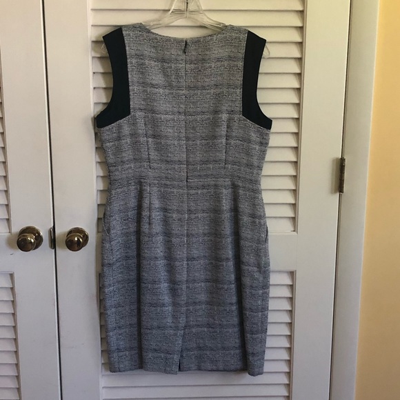 J. Crew Business Work Dress Navy and White Petite 12 - Picture 2 of 10